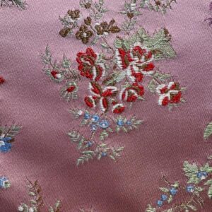Tejido Rosa Con Flor Pequeña