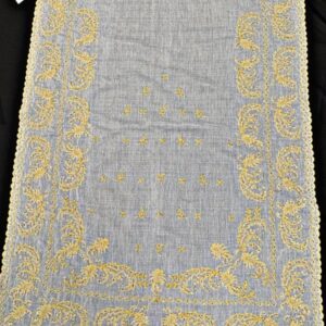 Manteleta Muselina Blanca Oro 77
