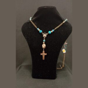 Colgante Hombre Azul Cobre