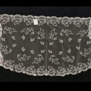 Mantilla Media Luna Blanco Roto